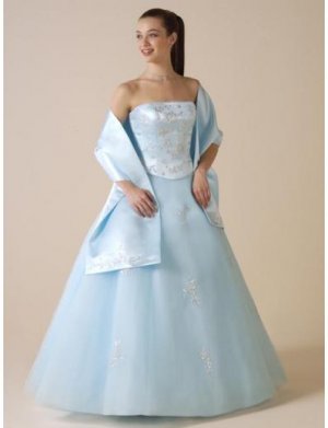 Ball Gown Strapless Floor Length Satin wedding dress for brides 2010 style(WDA0316)