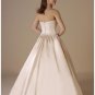 Ball Gown Strapless Floor Length Satin wedding dress for brides 2010 style(WDA0315)
