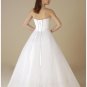 Ball Gown Strapless Floor Length Organza wedding dress for brides 2010 style(WDA0314)