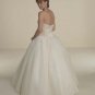 Ball Gown Strapless Floor Length Organza wedding dress for brides 2010 style(WDA0308)