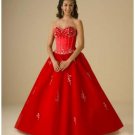 Ball Gown Sweetheart Floor Length Satin wedding dress for brides 2010 style(WDA0329)