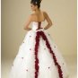 Ball Gown Strapless Floor Length Organza wedding dress for brides 2010 style(WDA0325)