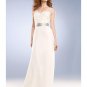 Column/Sheath V-neck Brush Train Chiffon wedding dress for brides 2010 Style(WD0039)