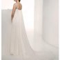 Column/Sheath Square Chapel Train Chiffon wedding dress for brides 2010 style(WDE0012)