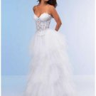 Column SweetHeart Floor-length Tulle Wedding Dress W100507