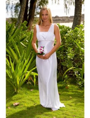 Column/Sheath Square Sweeping Train Satin wedding dress for brides 2009 Style(WD0002 )