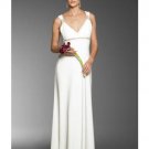 Column/Sheath Halter Top Sweep Train Satin wedding dress for brides 2010 style(WDA0692)