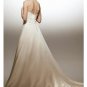 Empire V-neck Halter Top Chapel train Satin wedding dress for brides 2010 Style(WDA1636)