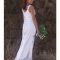 Empire V-Neck Sweep Train Satin wedding dress for brides 2010 style(WD0023)