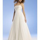 Empire Strapless Sweep train Chiffon wedding dress for brides 2010 Style(WED0059)