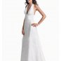 Empire Halter Top deep V-neck Chapel Train Satin wedding dress for brides 2010 style(WDA0287)