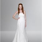 Empire Strapless brush Train Chiffon wedding dress for brides 2010 Style(WDL0124)