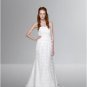 Empire Strapless brush Train Chiffon wedding dress for brides 2010 Style(WDL0124)