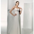 Empire Spaghetti Straps Chapel Chiffon wedding dress for brides 2010 style(WDE0006)