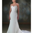 Empire Sweetheart Chapel Train Chiffon wedding dress for brides 2010 style(WDA0071)