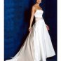 Empire Strapless Cathedral train Satin wedding dress for brides 2010 style(WDA0710)