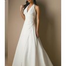 A-Line/Princess Halter Top Chapel Train Chiffon wedding dress for brides 2010 Style(WDS0242)