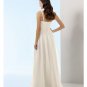 A-Line/Princess spaghetti straps Brush Train Chiffon wedding dress for brides 2010 style(WDE0142)