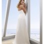 A-Line/Princess Sweetheart Brush Train Chiffon wedding dress for brides 2010 style(WDE0149)