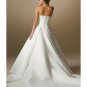 A-Line/Princess Strapless Chapel Train Satin wedding dress for brides 2010 Style(WDS0244)