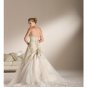 A-Line/Princess Strapless Chapel Train organza wedding dress for brides 2010 Style(WDS0234)