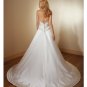 A-Line/Princess Strapless Chapel Train Satin wedding dress for brides 2010 style(WDE0135)