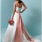 A-Line/Princess Halter Top Chapel Train Satin wedding dress for brides 2010 Style(WDS0111)