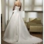 A-Line/Princess Strapless Chapel Train Satin wedding dress for brides 2010 Style(WDS0056)
