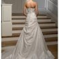 A-Line/Princess Strapless Chapel Train Satin wedding dress for brides new Style(WDS0052)