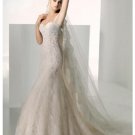 A-Line/Princess Sweetheart Cathedral Train Lace wedding dress for brides new style(WDE0011)