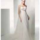 Empire Spaghetti Straps Chapel Chiffon wedding dress for brides new style(WDE0003)