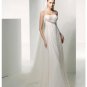 Empire Spaghetti Straps Chapel Chiffon wedding dress for brides new style(WDE0003)