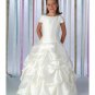 A-Line Round-neck Floor- Length Satin Flower girls Dress 2010 Style(FGD0018)