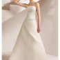 A-Line/Princess Strapless Chapel Train Satin wedding dress for brides new style(WDE0013)