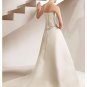 A-Line/Princess Strapless Chapel Train Satin wedding dress for brides new style(WDE0013)