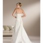 A-Line/Princess Strapless Sweeping Train Satin wedding dress for brides new Style(WDS0079)