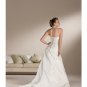A-Line/Princess Halter Top Chapel Train Satin wedding dress for brides new Style(WDS0080)