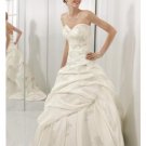 A-Line/Princess Sweetheart Chapel Train Satin wedding dress for brides new style(WDE0079)