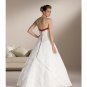 A-Line/Princess Strapless Brush Train Satin wedding dress for brides new Style(WDS0066)