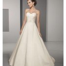 A-Line/Princess Sweetheart Chapel Train Satin wedding dress for brides new style(WDE0039)