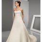 A-Line/Princess Sweetheart Chapel Train Satin wedding dress for brides new style(WDE0033)