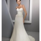 A-Line/Princess Sweetheart Chapel Train Satin wedding dress for brides new style(WDE0036)