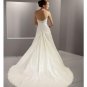 A-Line/Princess Strapless Chapel Train Satin wedding dress for brides new style(WDE0045)