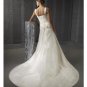 A-Line/Princess Scoop Chapel Train Satin wedding dress for brides new style(WDE0050)