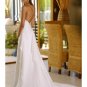 A-Line/Princess spaghetti straps Chapel Train Chiffon wedding dress (WS0070) for brides new Style