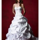 A-Line/Princess Sweetheart Chapel Train Satin wedding dress (WD921112) for brides new Style