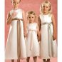A-line Scoop Knee-Length Satin Flower Girl Dress 2010 style(FGD0117)