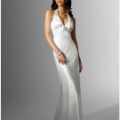 A-Line/Princess Halter Top Sweeping Train Satin wedding dress (WS0051) for brides new Style