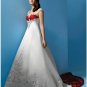 A-Line/Princess Square Chapel Train Satin wedding dress (WS0046) for brides new Style