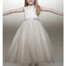 A-Line Round-neck Tea-length organza Flower girls Dress new Style(FGD0027)